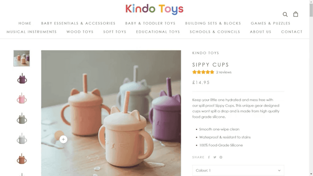 Kindo Toys Product Page