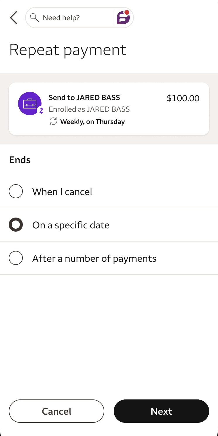 Final design screen 4