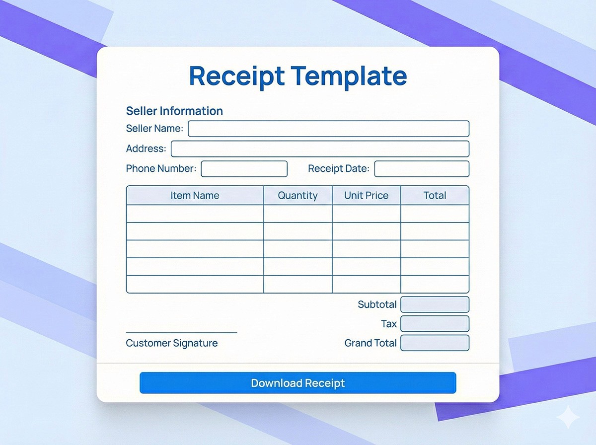 Receipt Template