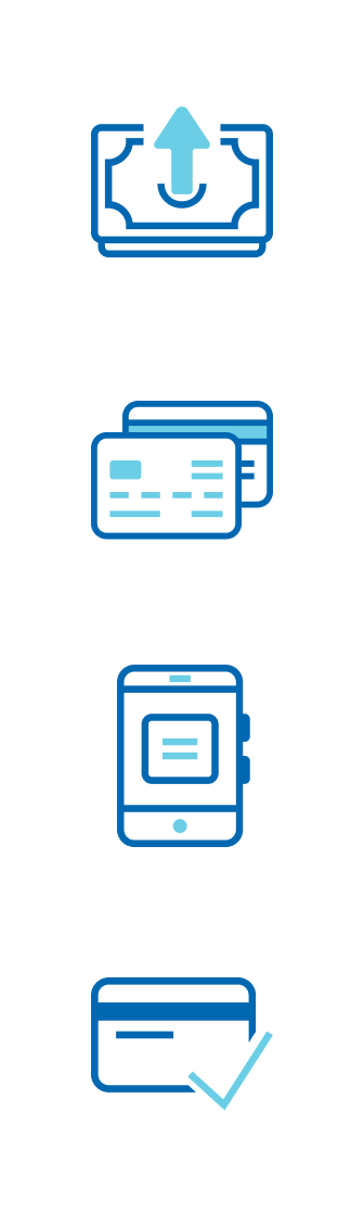Brands icons for RHB Bank new ATMs.