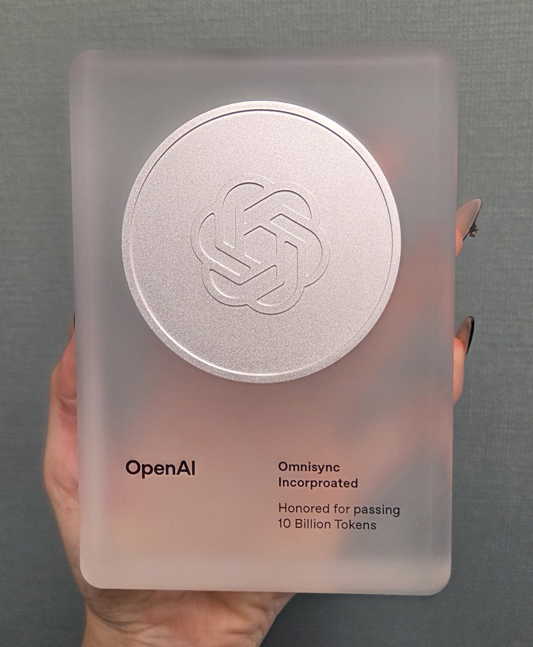 OmniSync's Trophy from Open AI