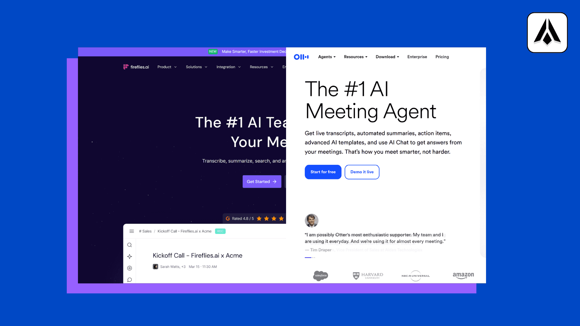 Fireflies.ai et Otter.ai - Digit Formations
