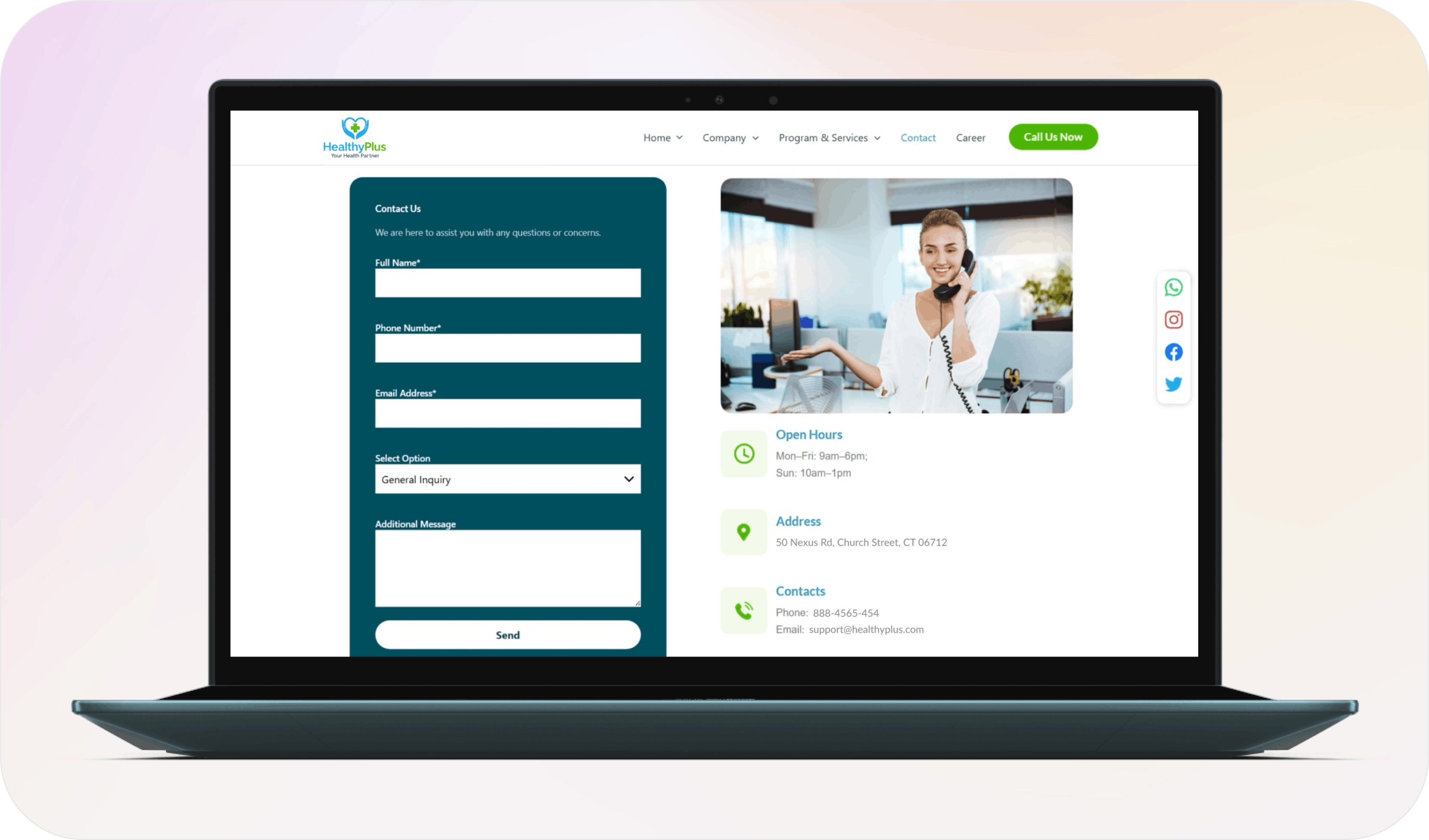 Contact Us Page