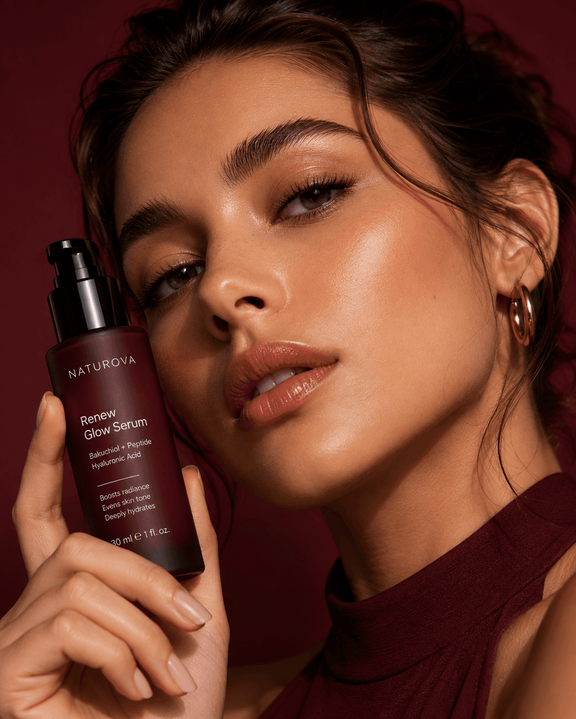 Editorial beauty campaign portrait