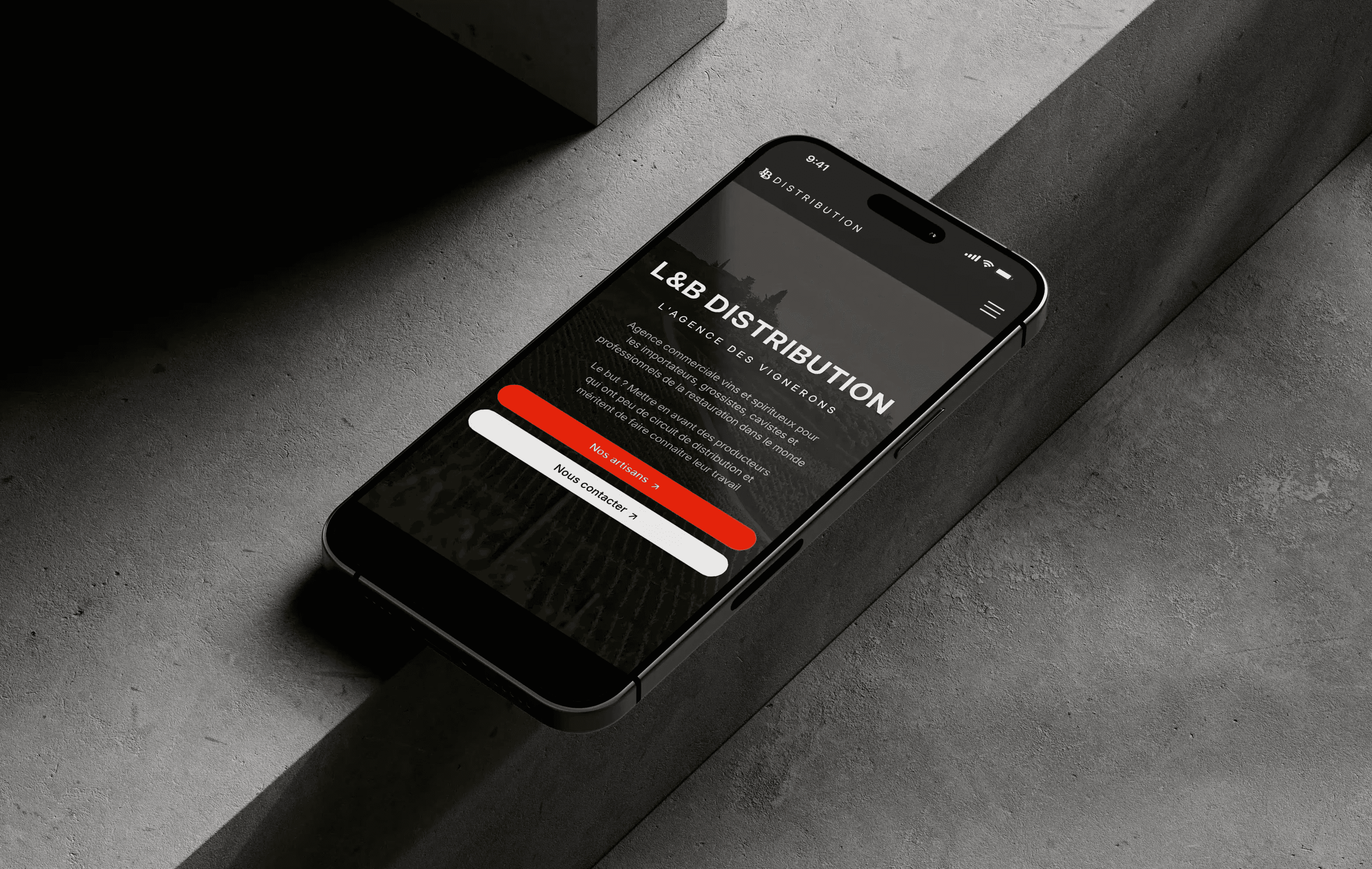 Casque de chantier noir Duras (logo orange) sur panneau solaire, avec sapins en arrière-plan.