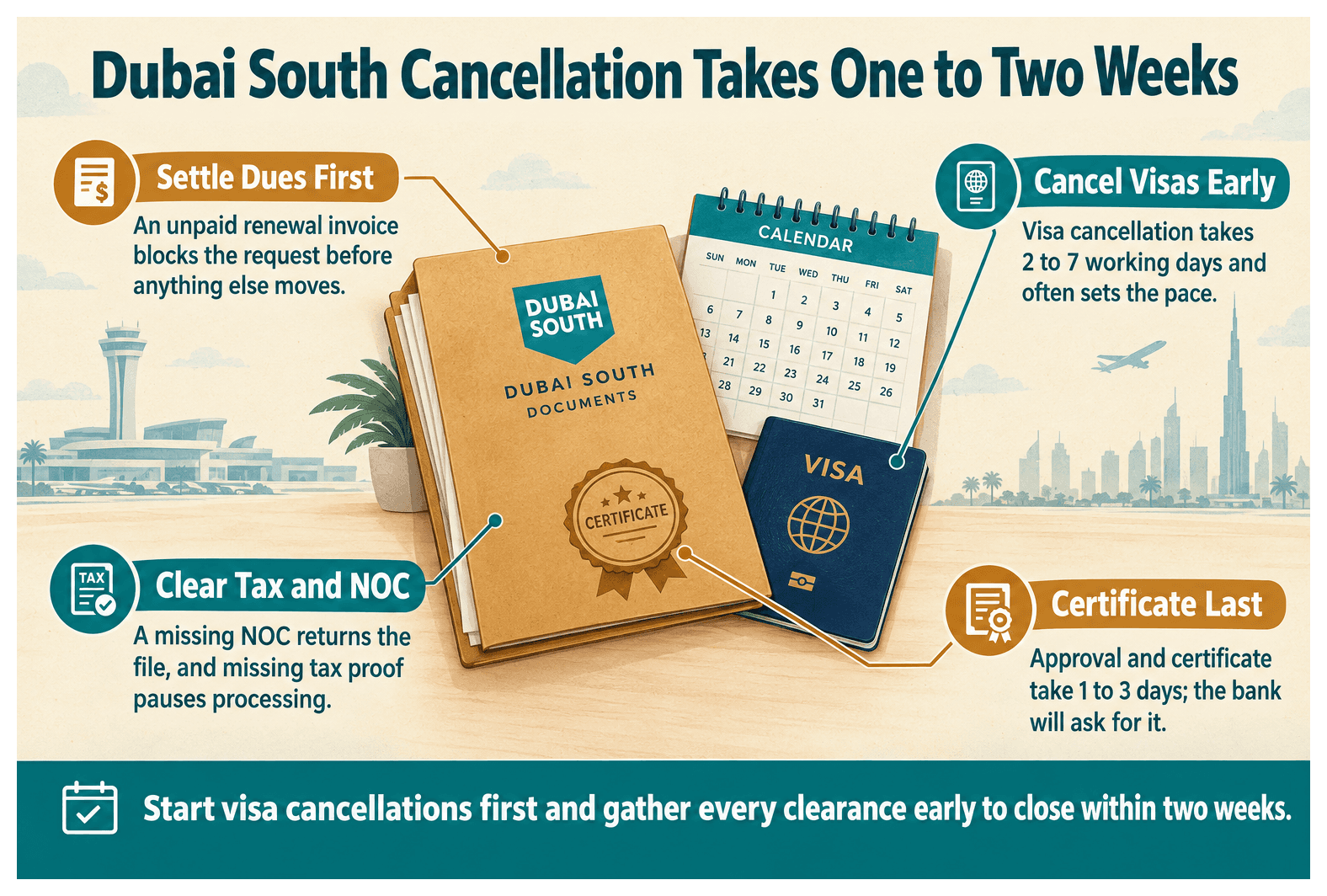 Infographic: How Long Does It Take Dubai South to Process a Cancellation