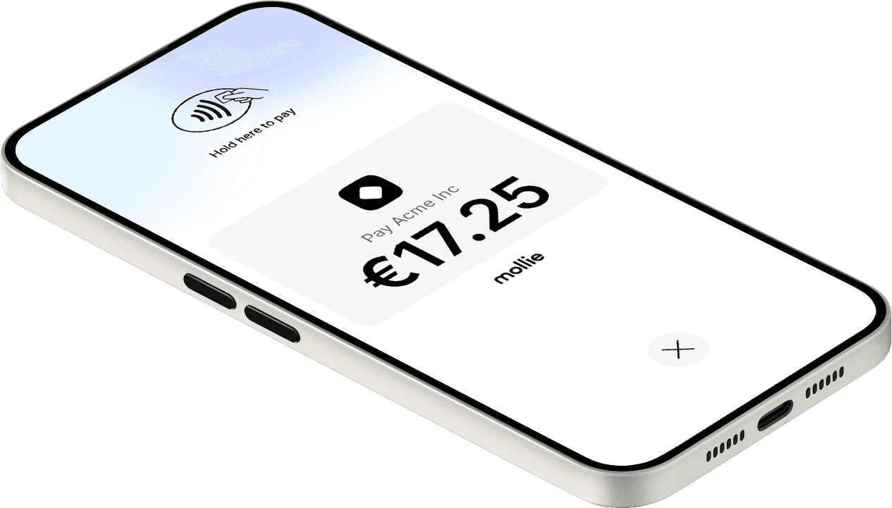android-laite napauta maksaaksesi mollie terminal -sovelluksella