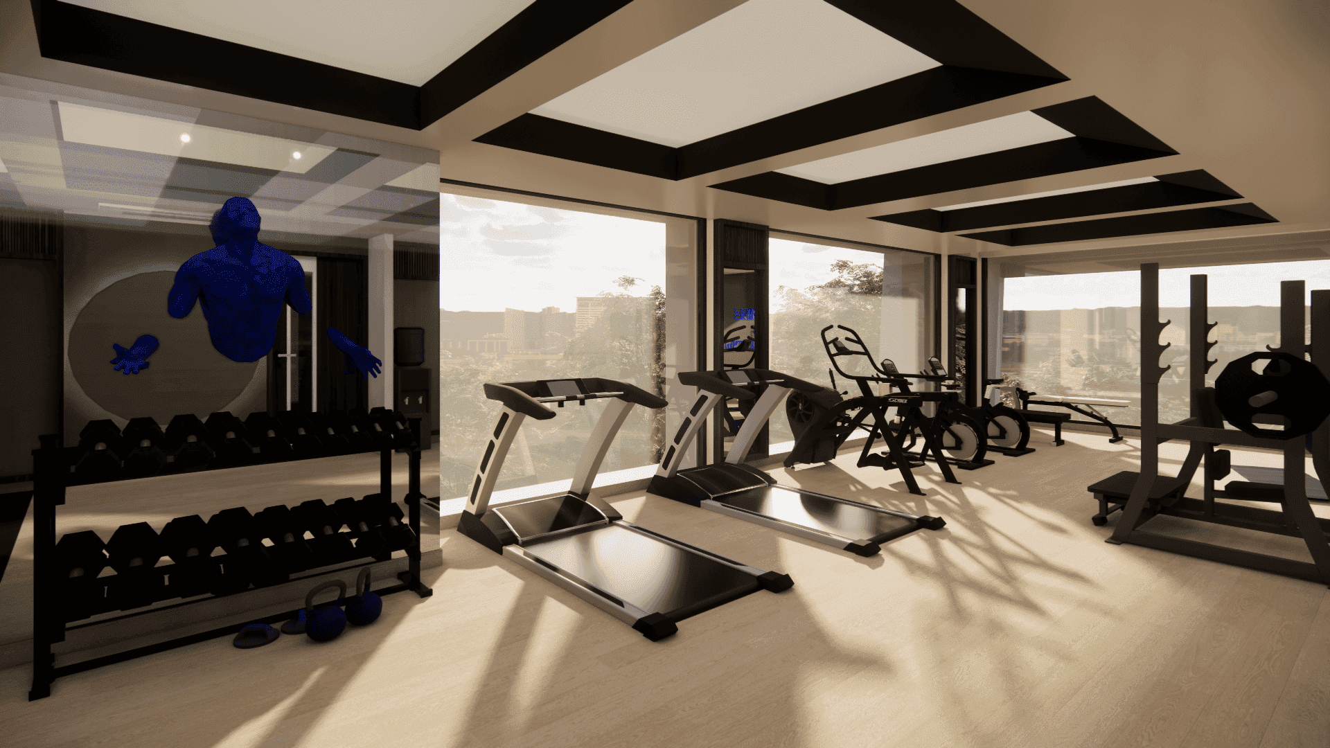 a couple of black and white phones on a black background