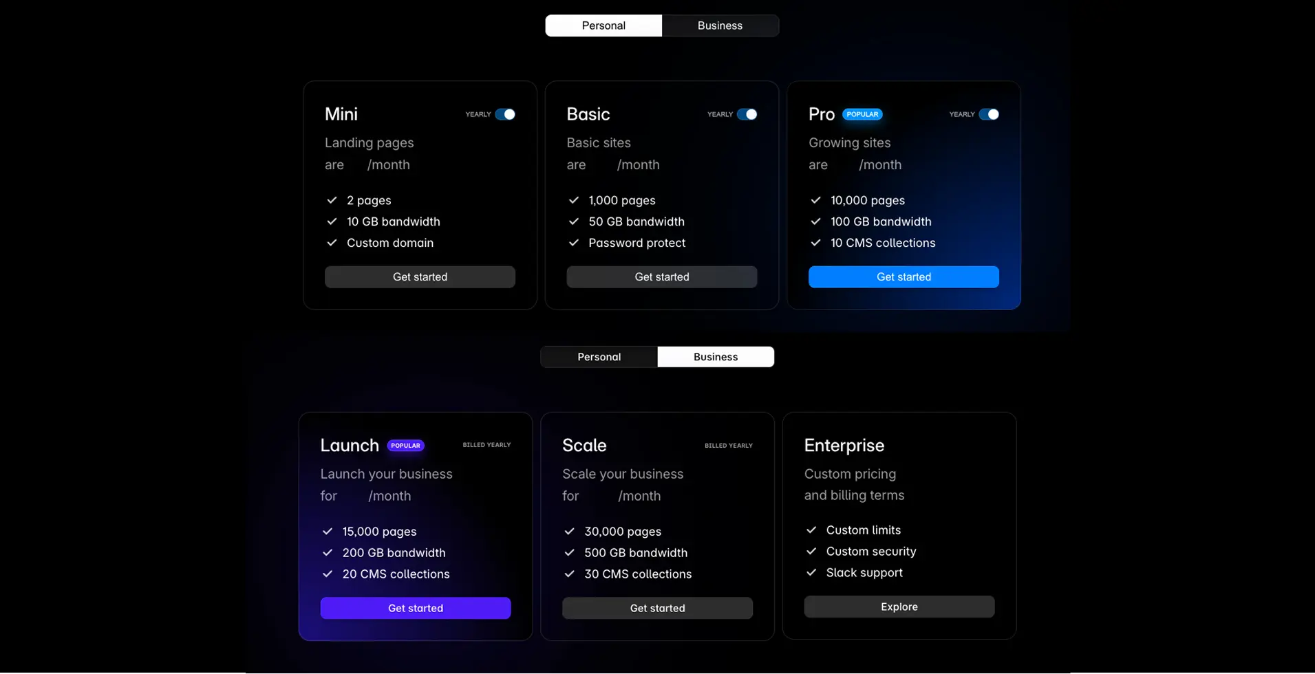 Anciens plans Framer
