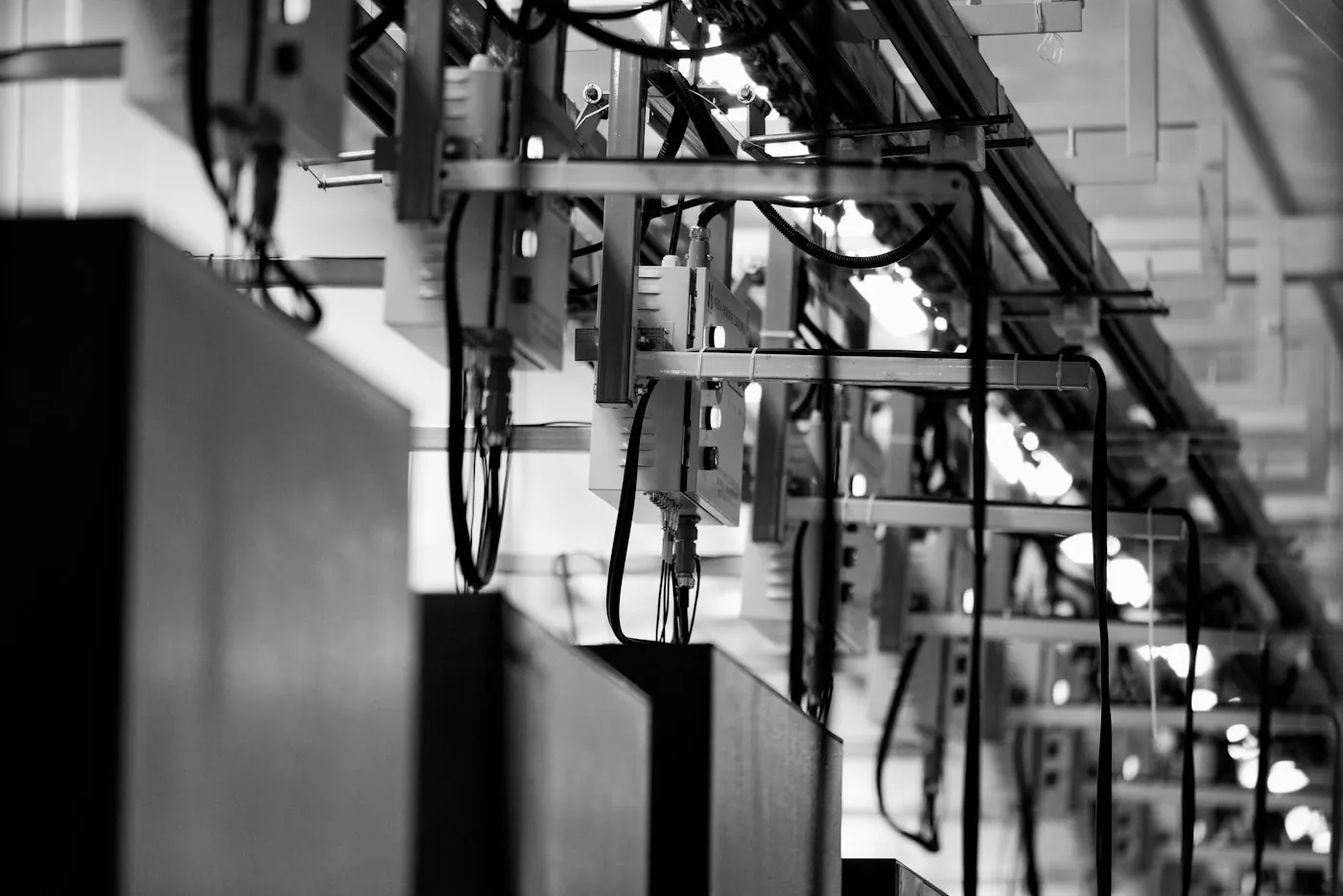 Cable trays at N-02 Kiruna