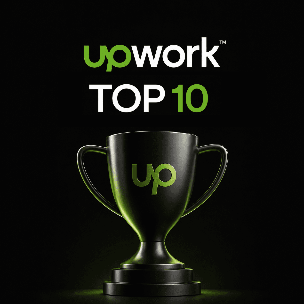 Upwork™ Top 10 priznanje za logo i brand identity dizajn.