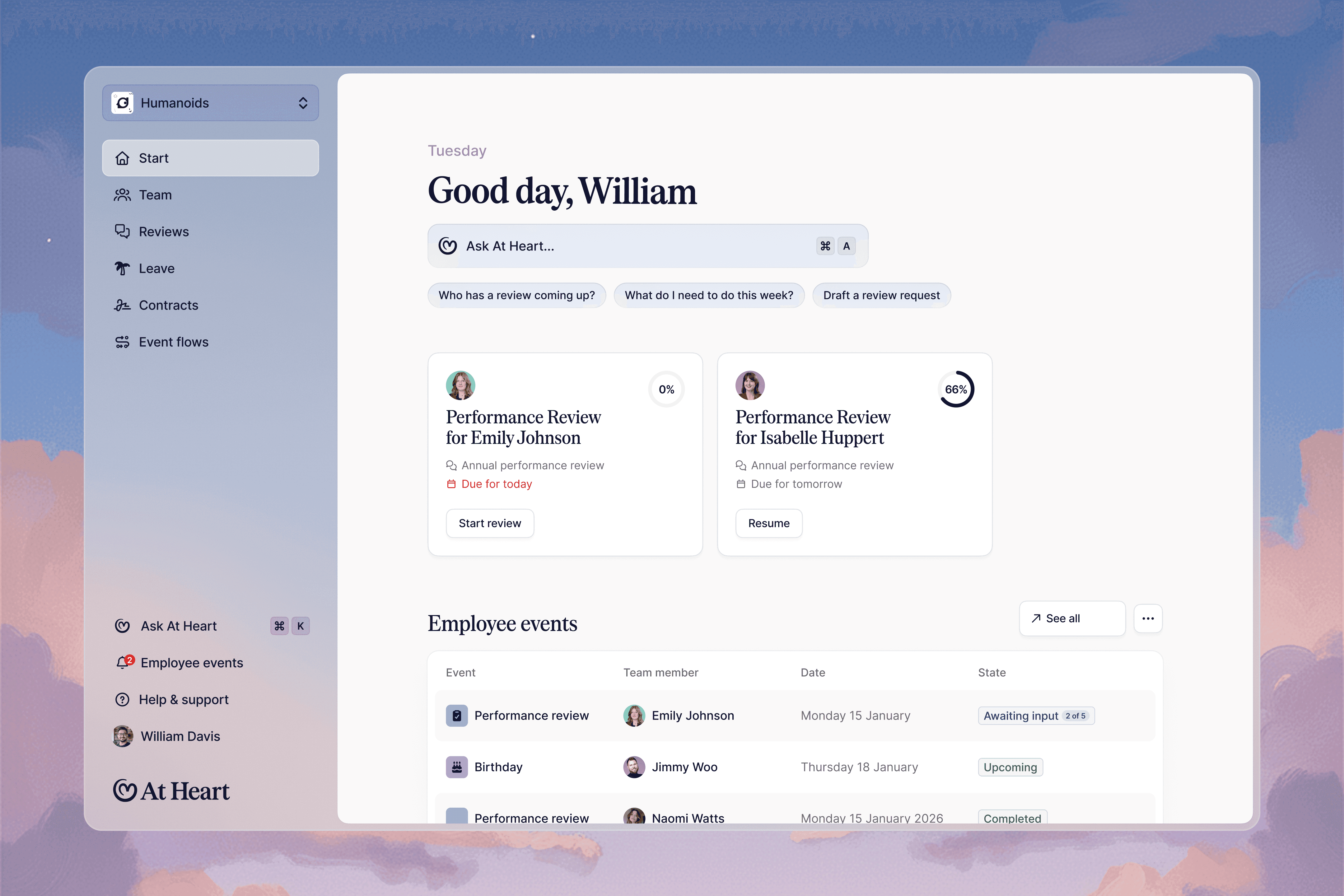 Screen shot of a web page with a group of people