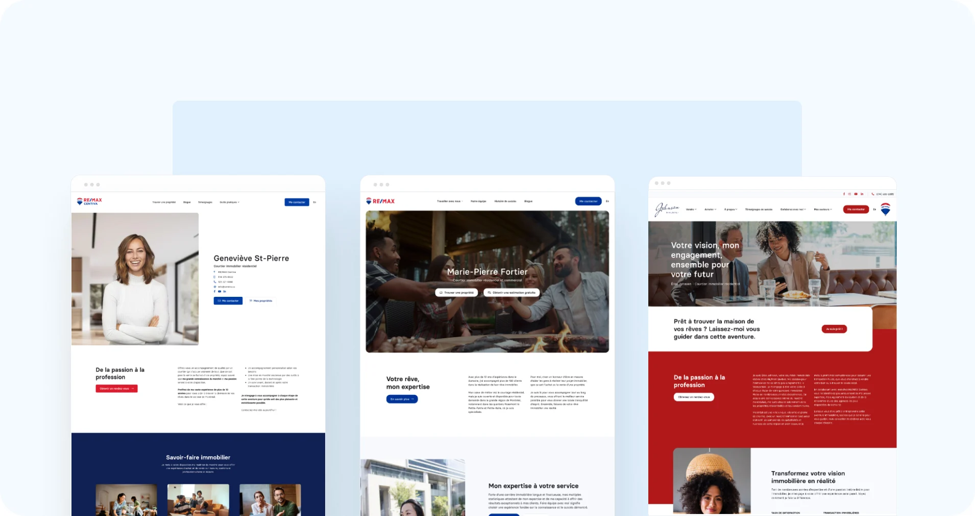 Solutions de sites Web pour courtiers immobiliers de Centiva