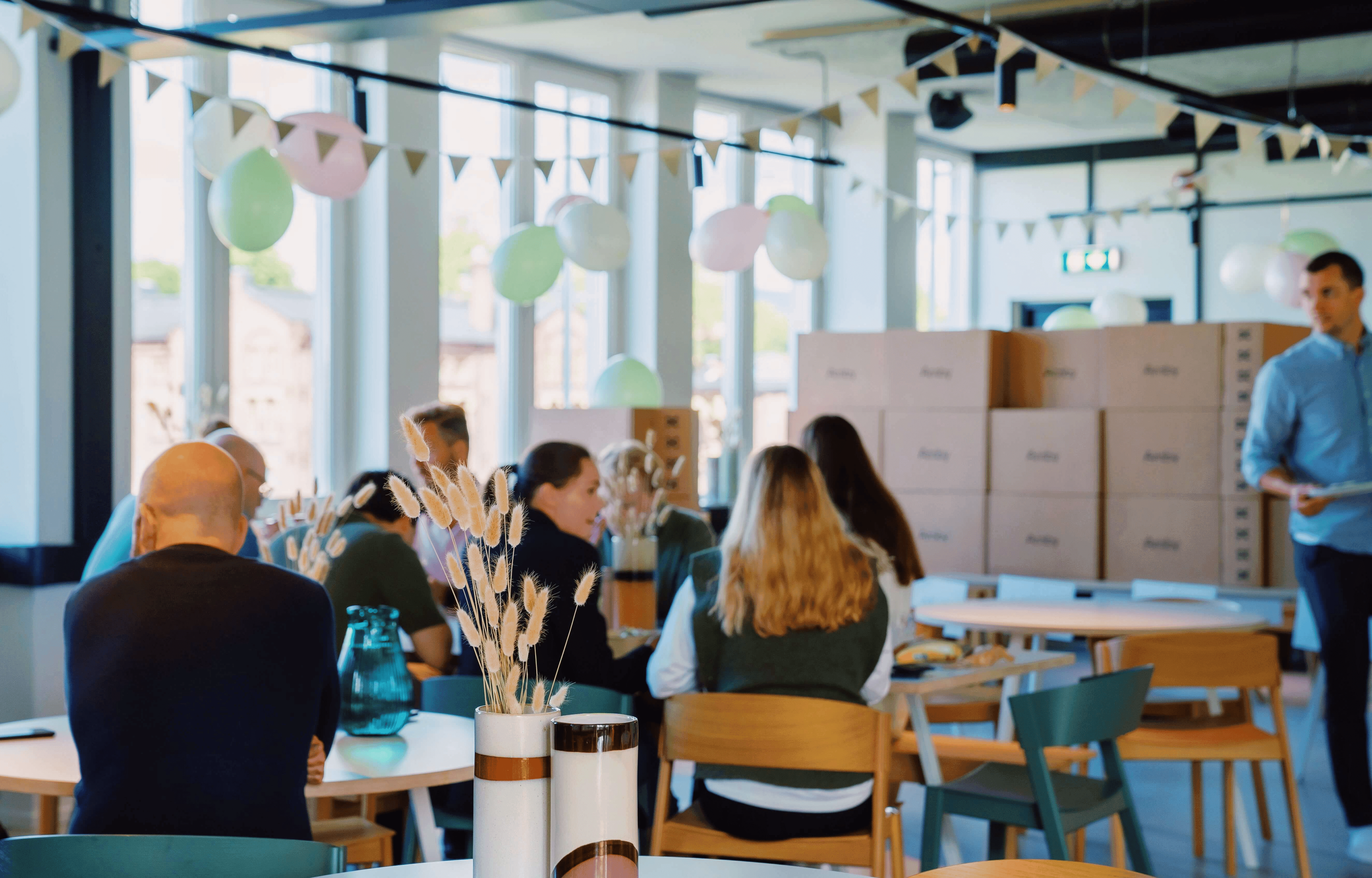 Team sitting in a modern meeting room for recruiters highlighting interviews and hiring