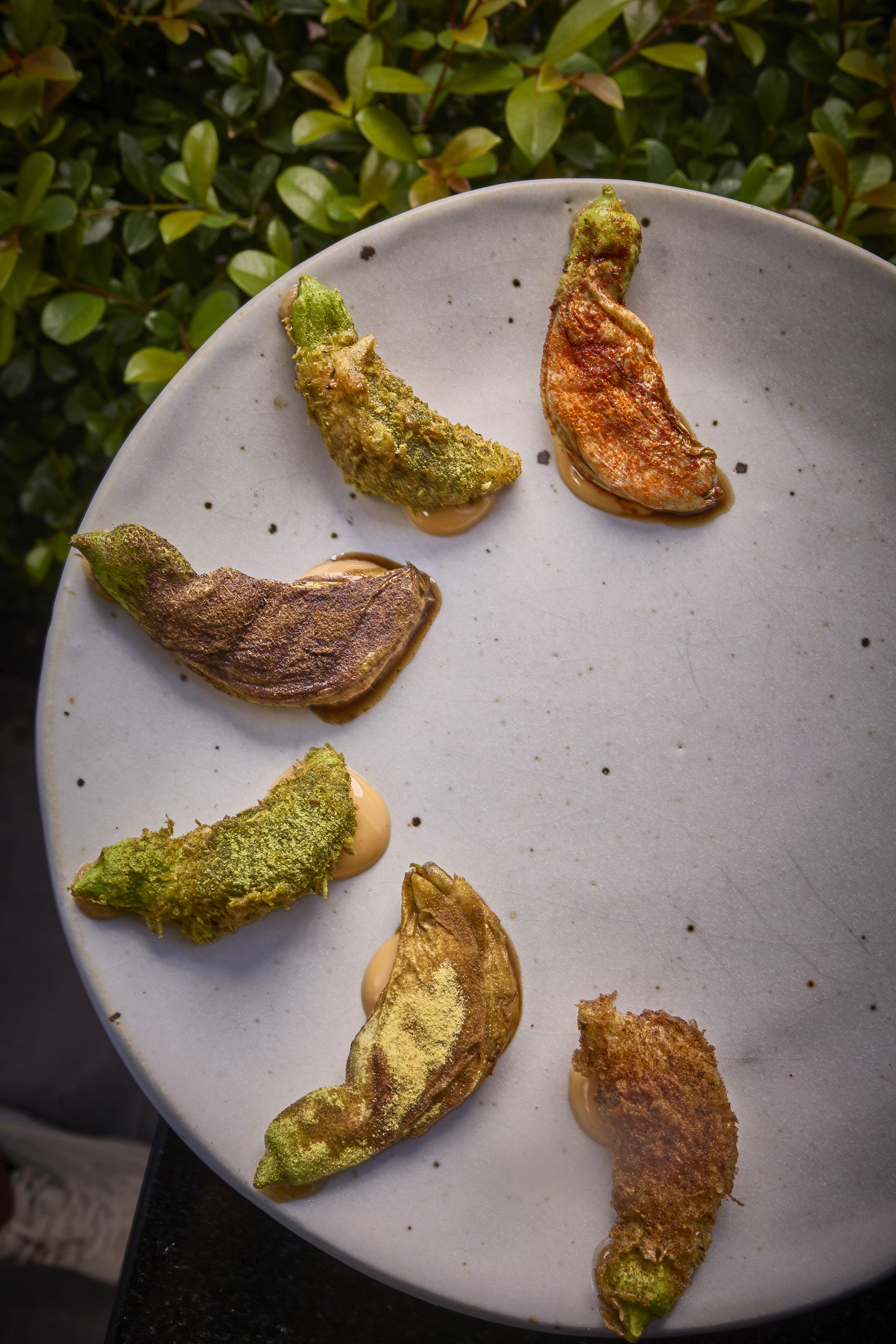 River Prawn Mousseline Stuffed In Sesbania Flowers, In Six Flavors