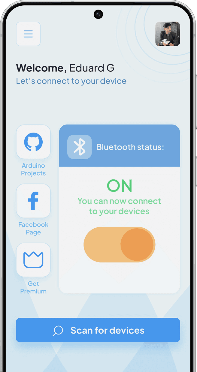 Bluetooino main screen