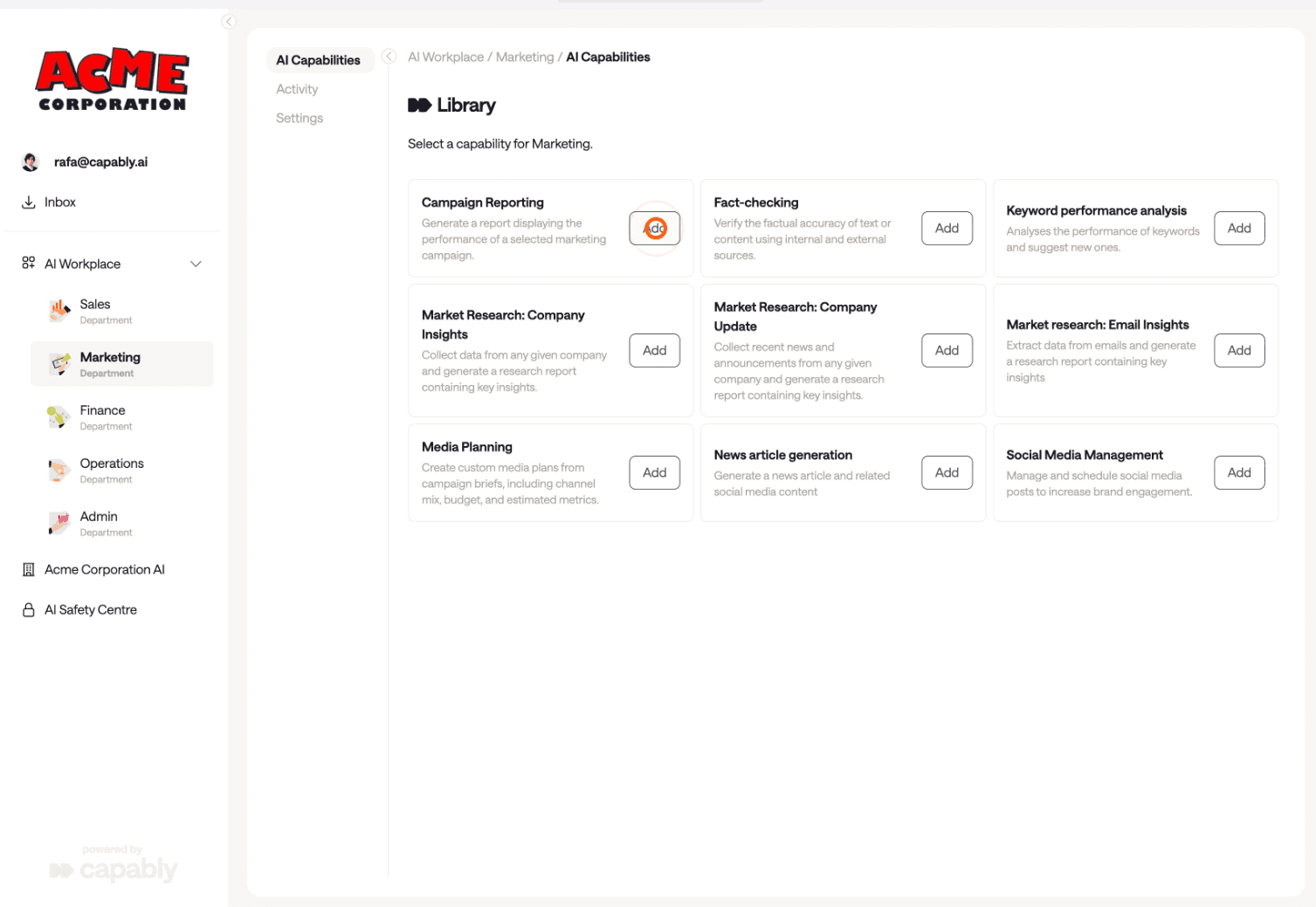 build agentic workflow capably