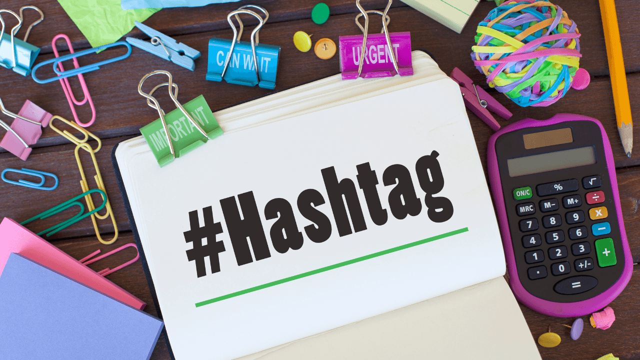 Using smart hashtags.