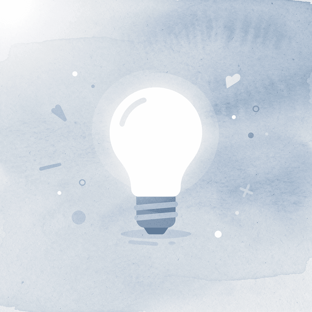 Lightbulb icon representing creative thinking and ideas