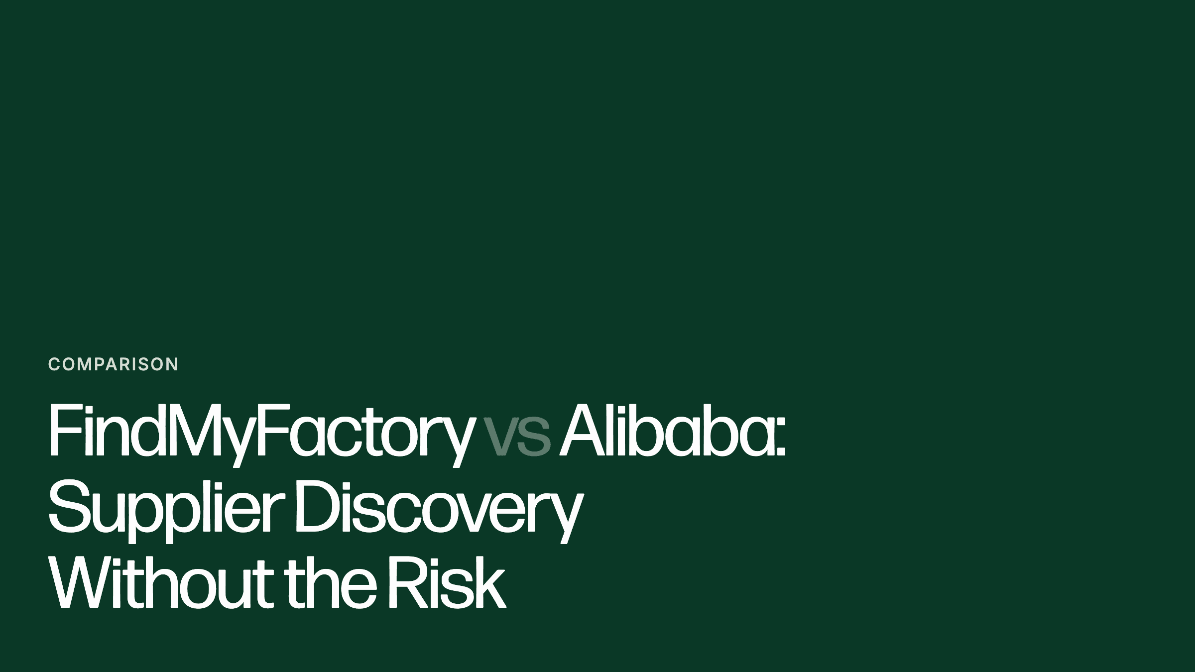 Speya vs Alibaba: Supplier Discovery Without the Risk