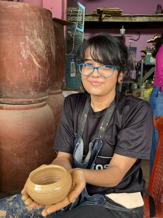 Trying my hand at pottery