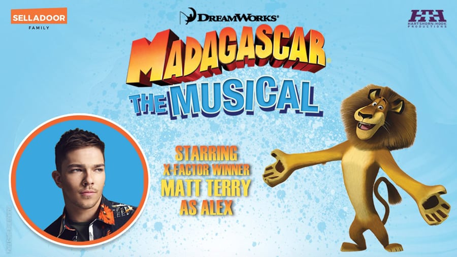 Matt Terry to star in Madagascar the musical UK tour