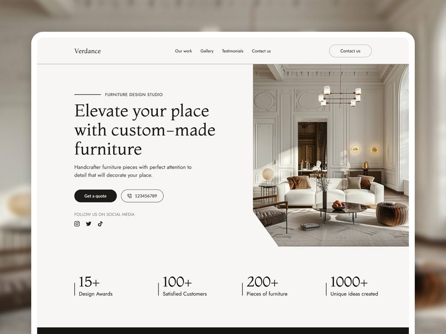 Verdance Website Template Thumbnail