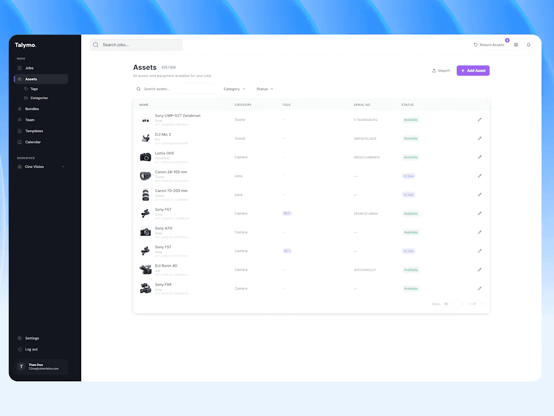 Talymo SaaS Product Design