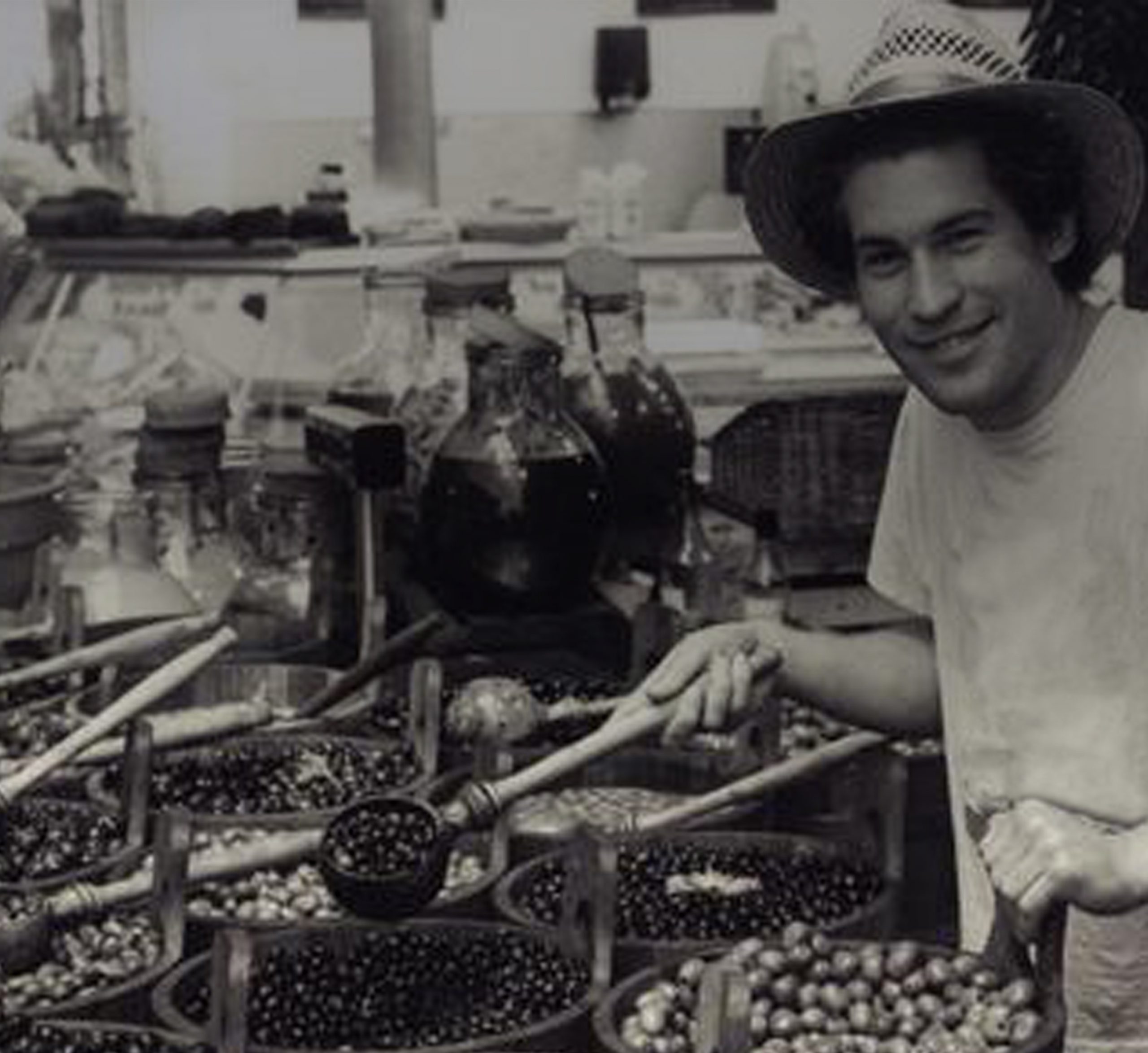 Owner of the Real Olive Company showing his production while supplying their goods to As One Restaurant Dubliln