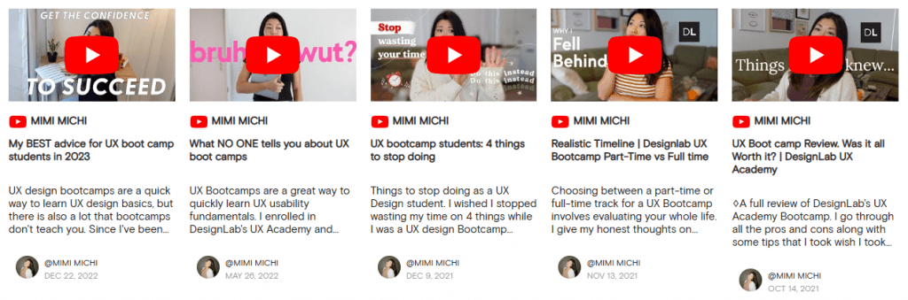 youtube feed example