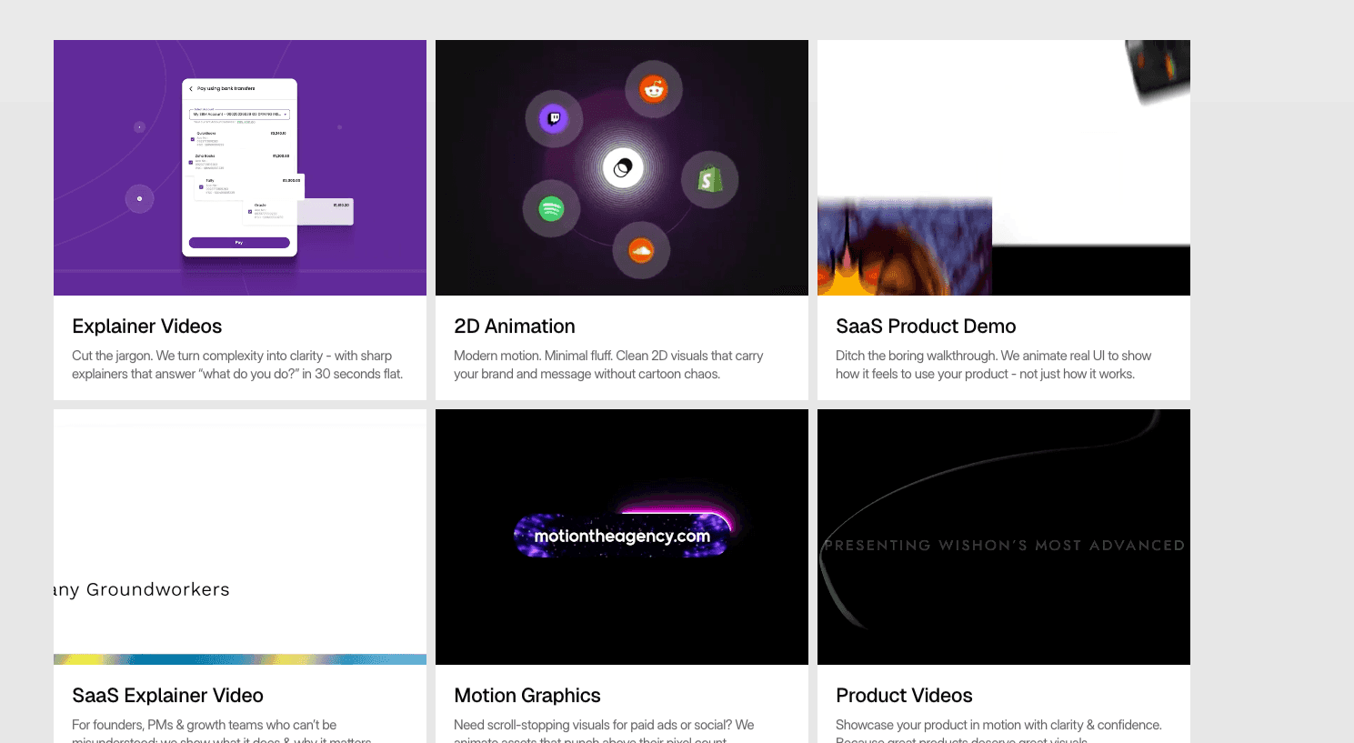 A+Motion website homepage built with Framer