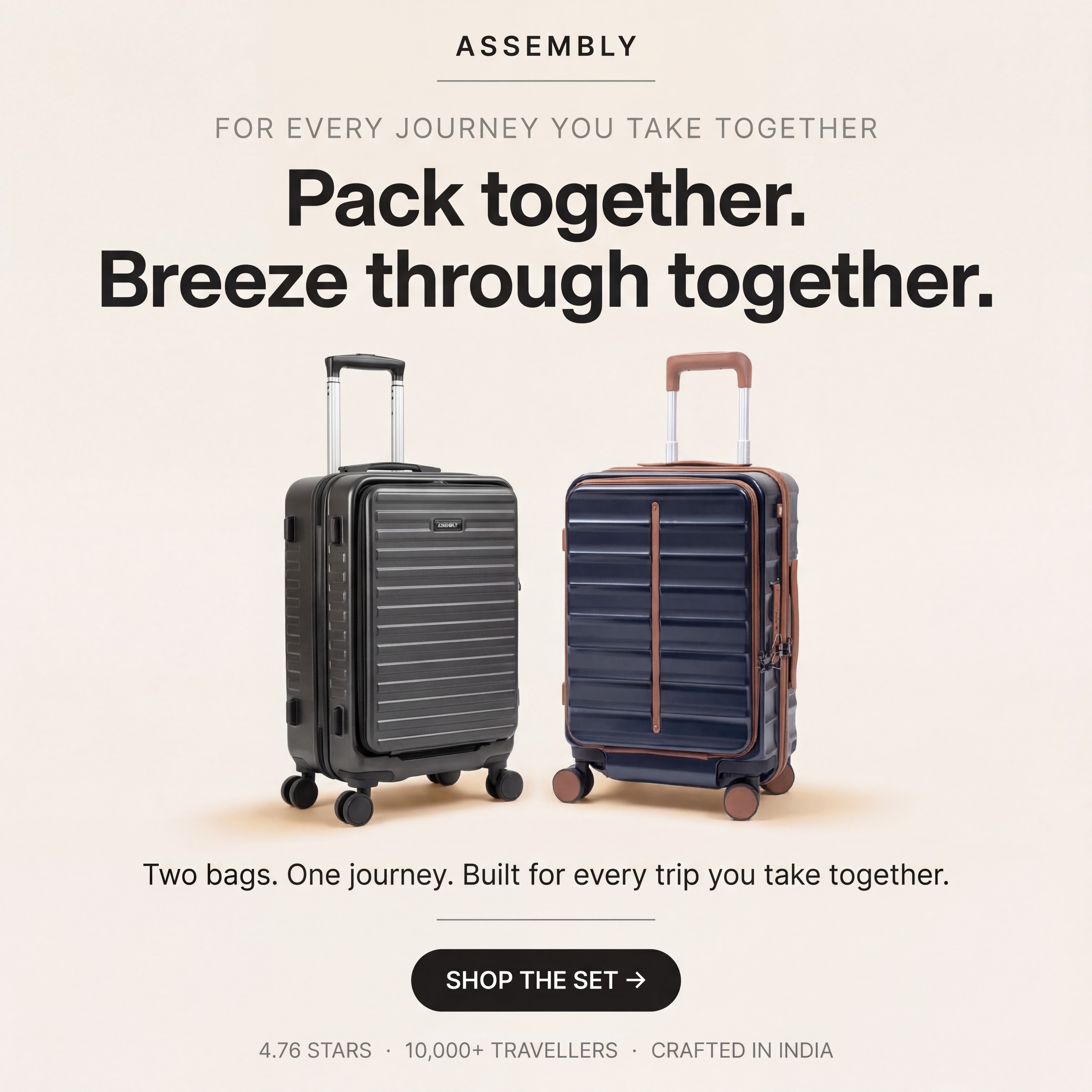 "Pack Together. Breeze Through Together."
