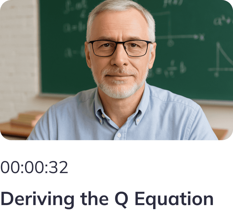 Professor teaching in a recorded lecture