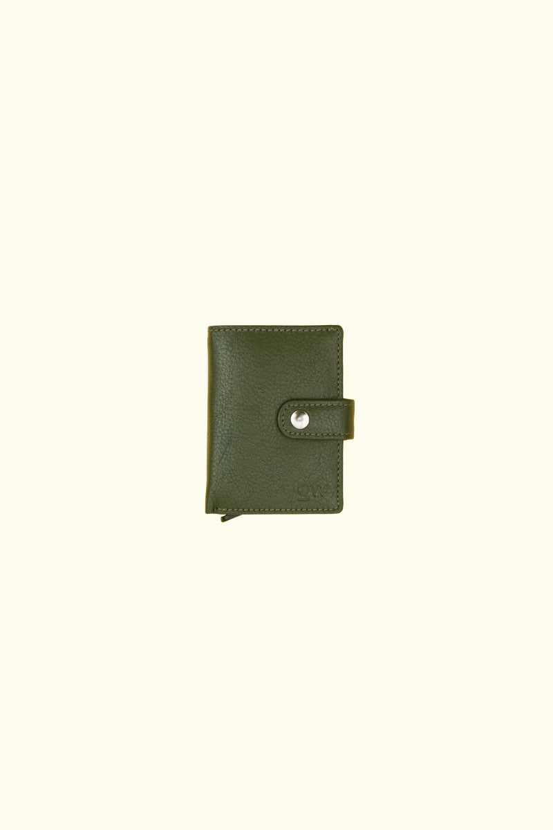 leather wallet in green