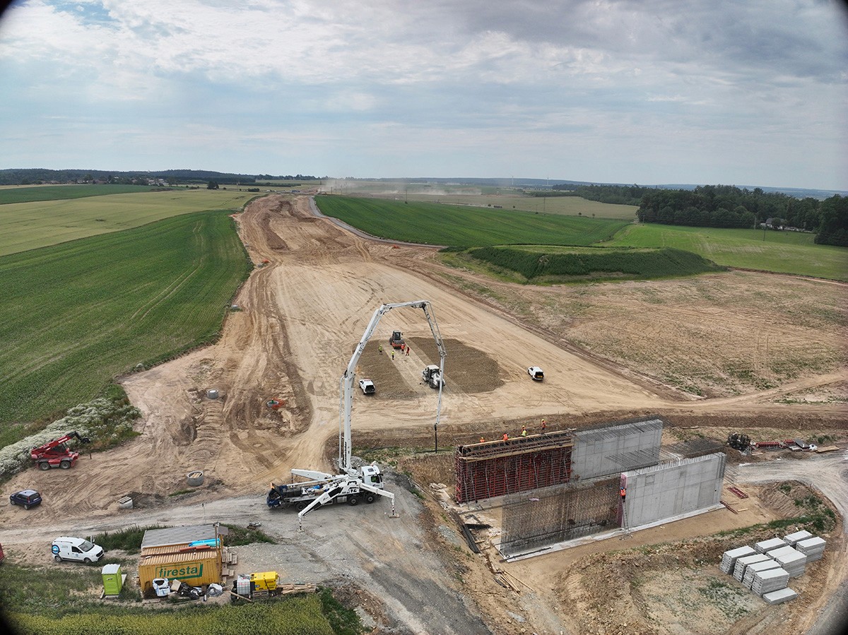 Construction site - D35 highway