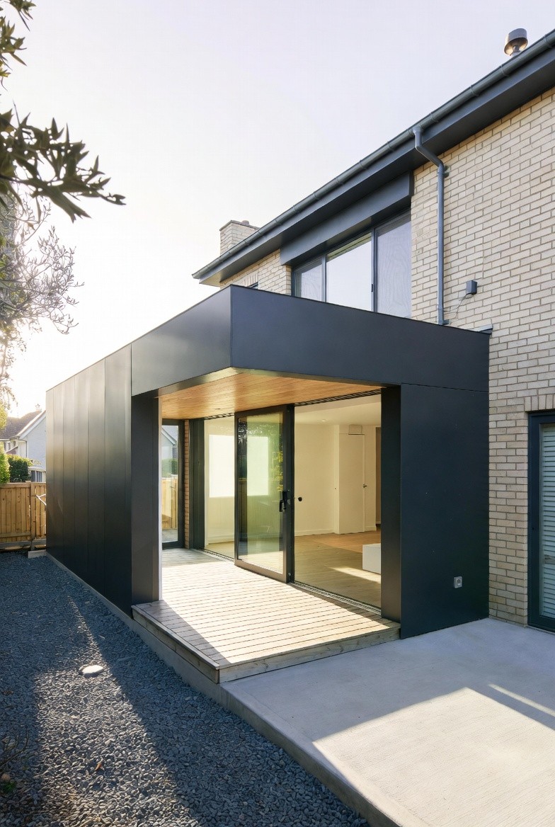 black and white throw pillows on gray couch