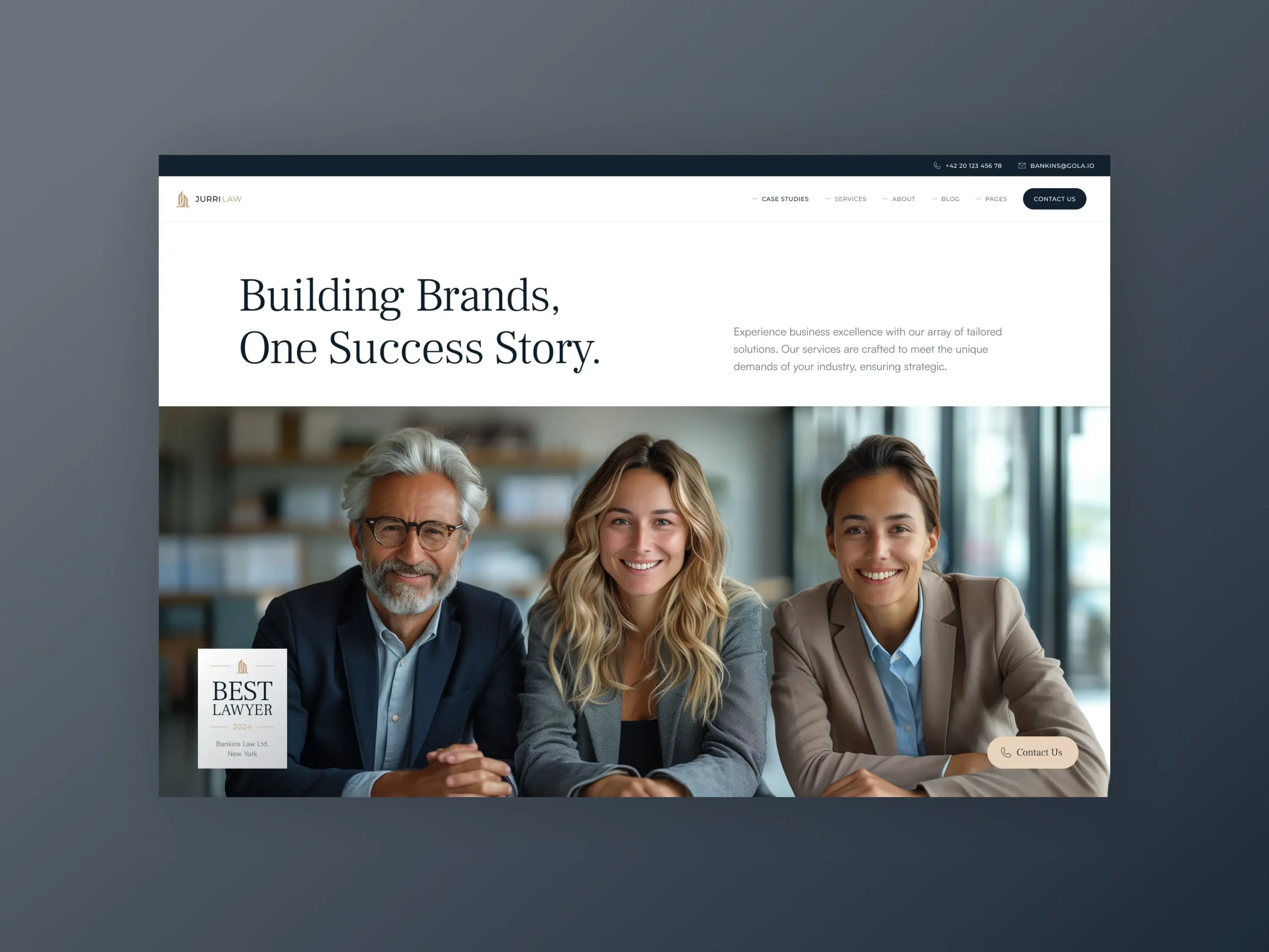Jurri - Lawyer Website Template - Gallery Image #1