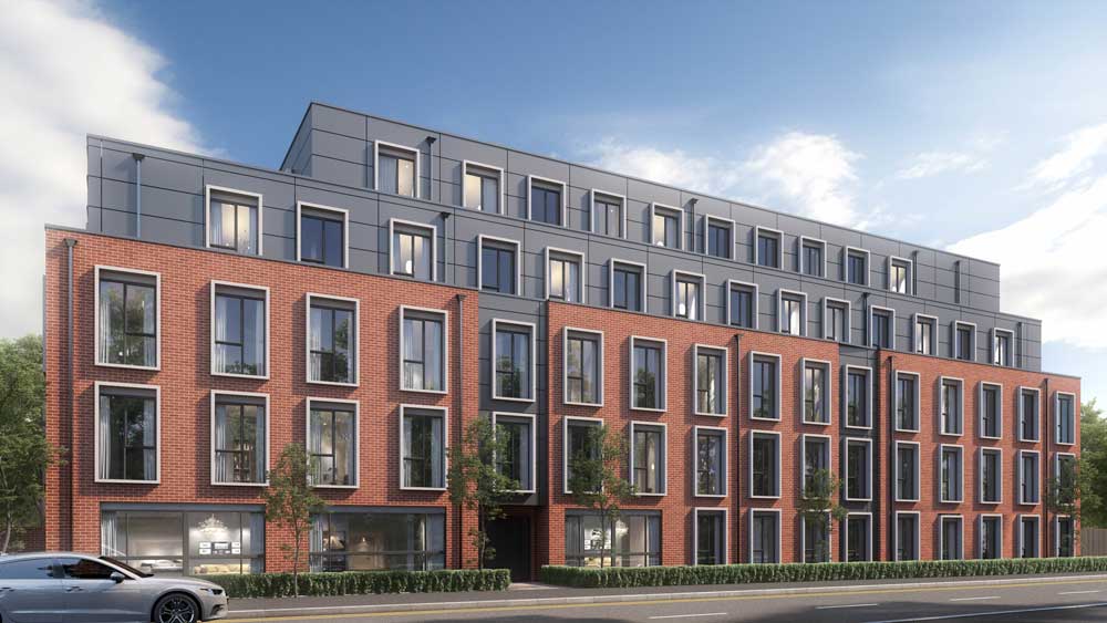 External CGI image of Six Degrees, Loughbrough student accomodation