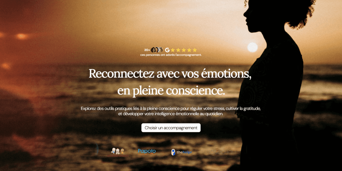 Aperçu du site Émotions en conscience