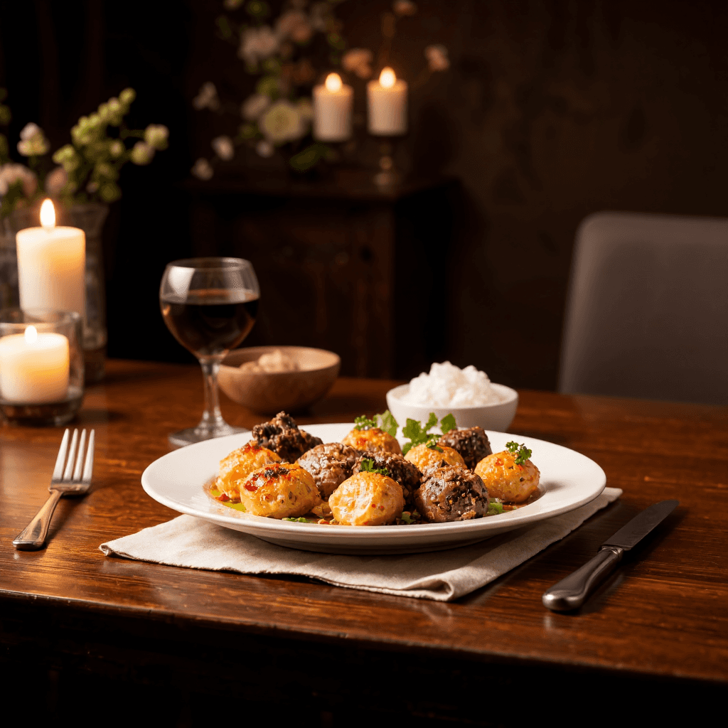 product photography of Gourmet Food