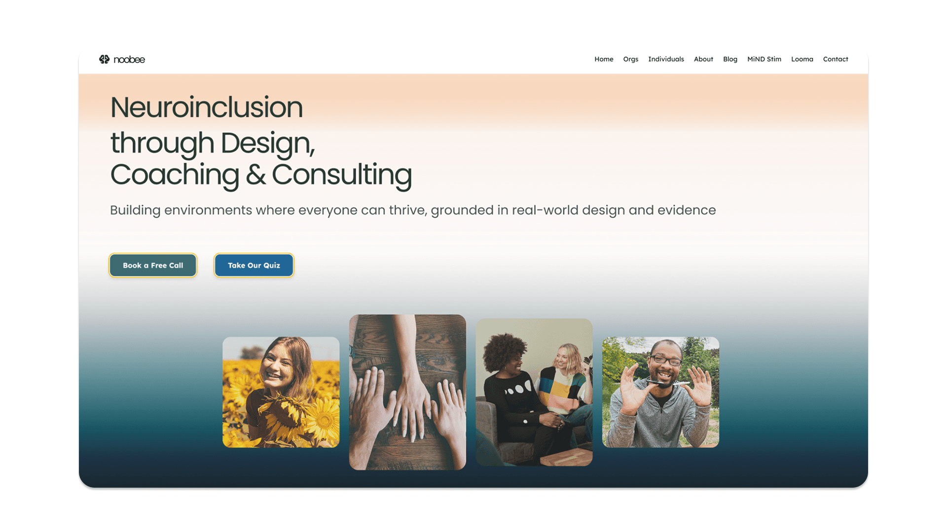 Dramatic red-lit portrait in a rocky landscape.