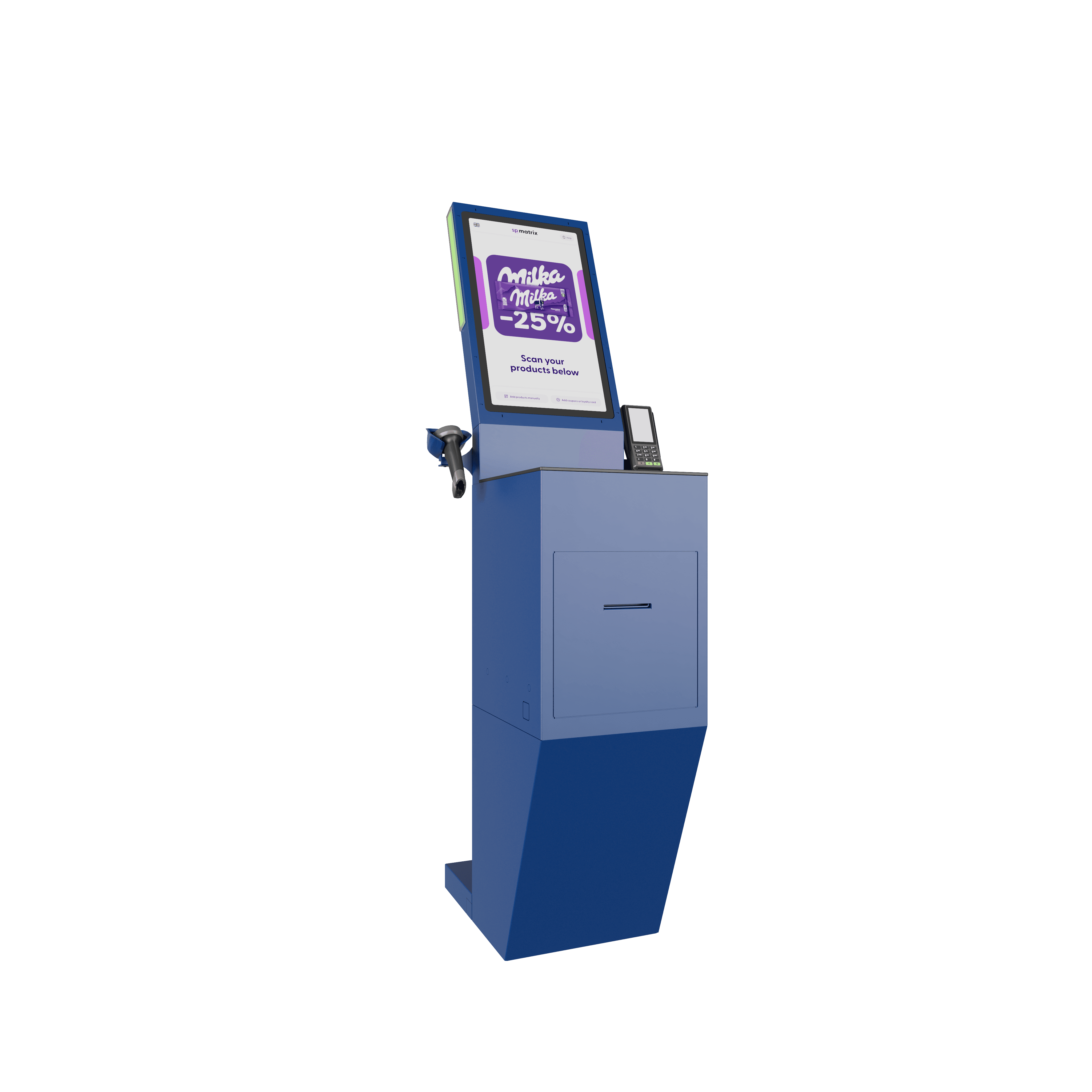 shopreme matrix - self checkout kiosk -  retail media
