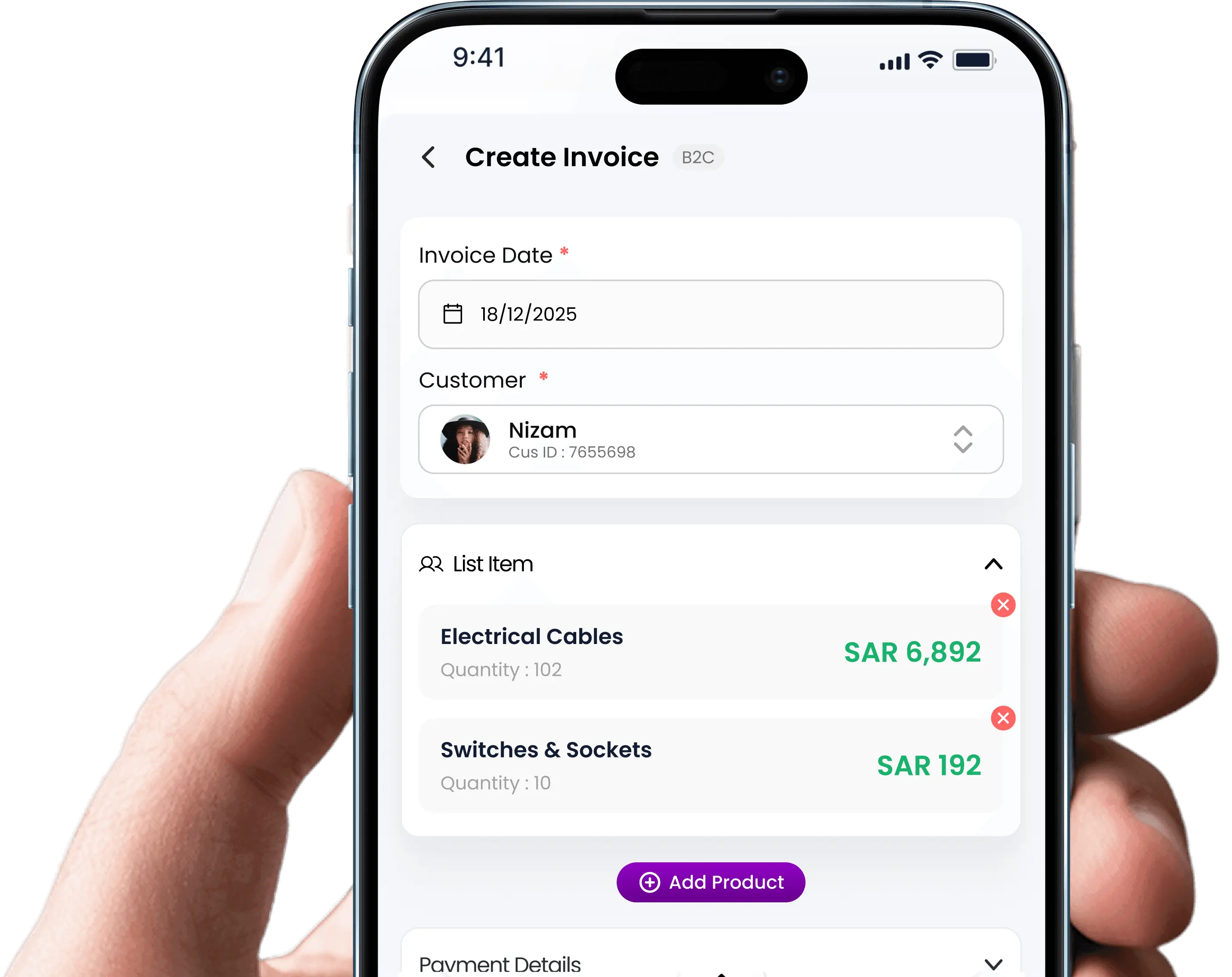 Mobail phone with hand 