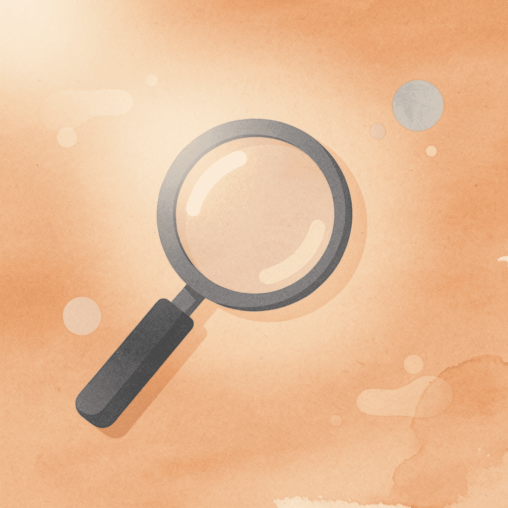 Magnifying glass icon representing agency evaluation and selection - Best Content Marketing Agencies