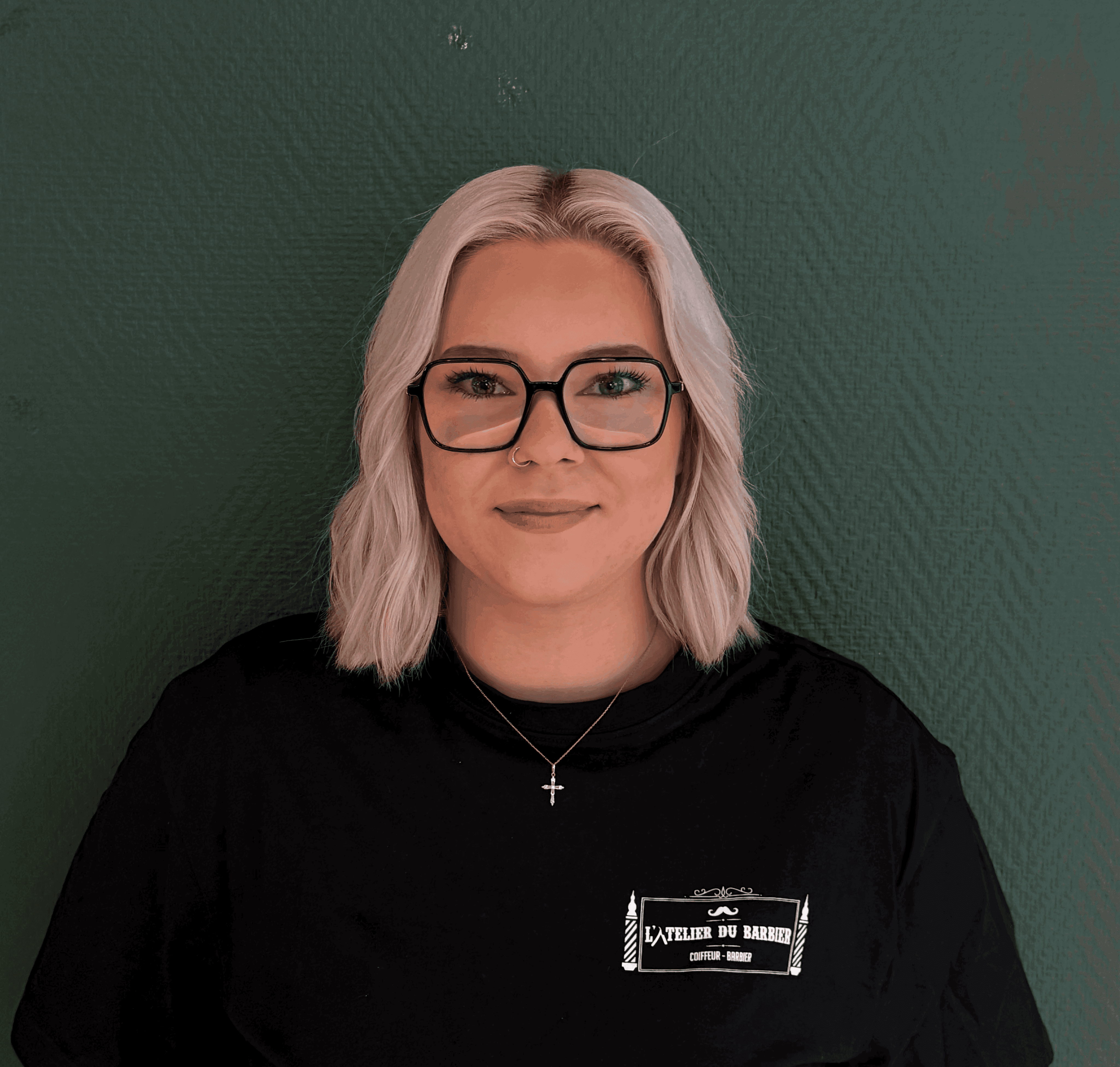 Two men talking, one wears a veteran hat.