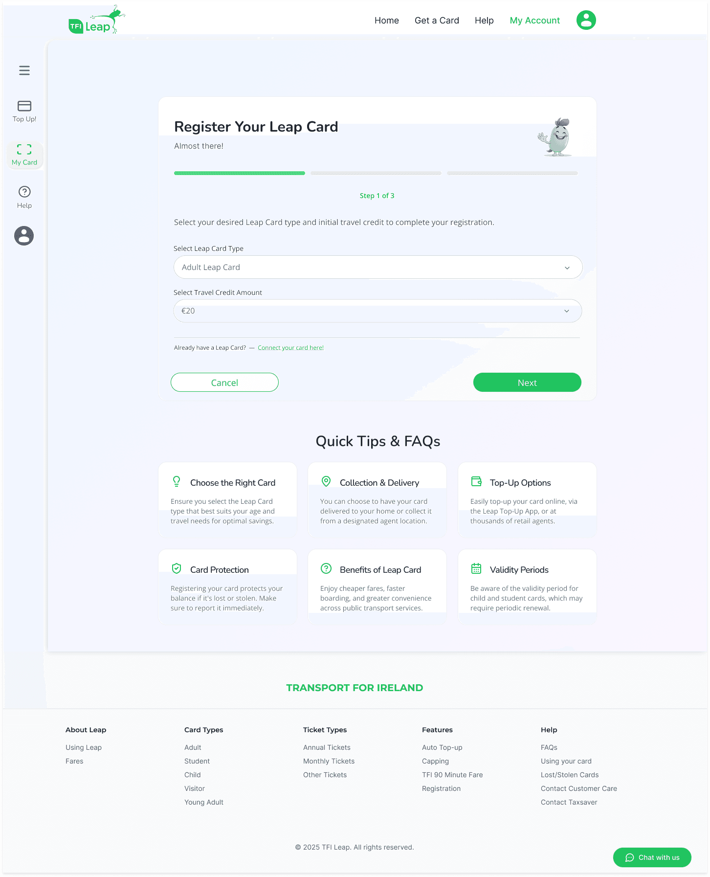 Register your card