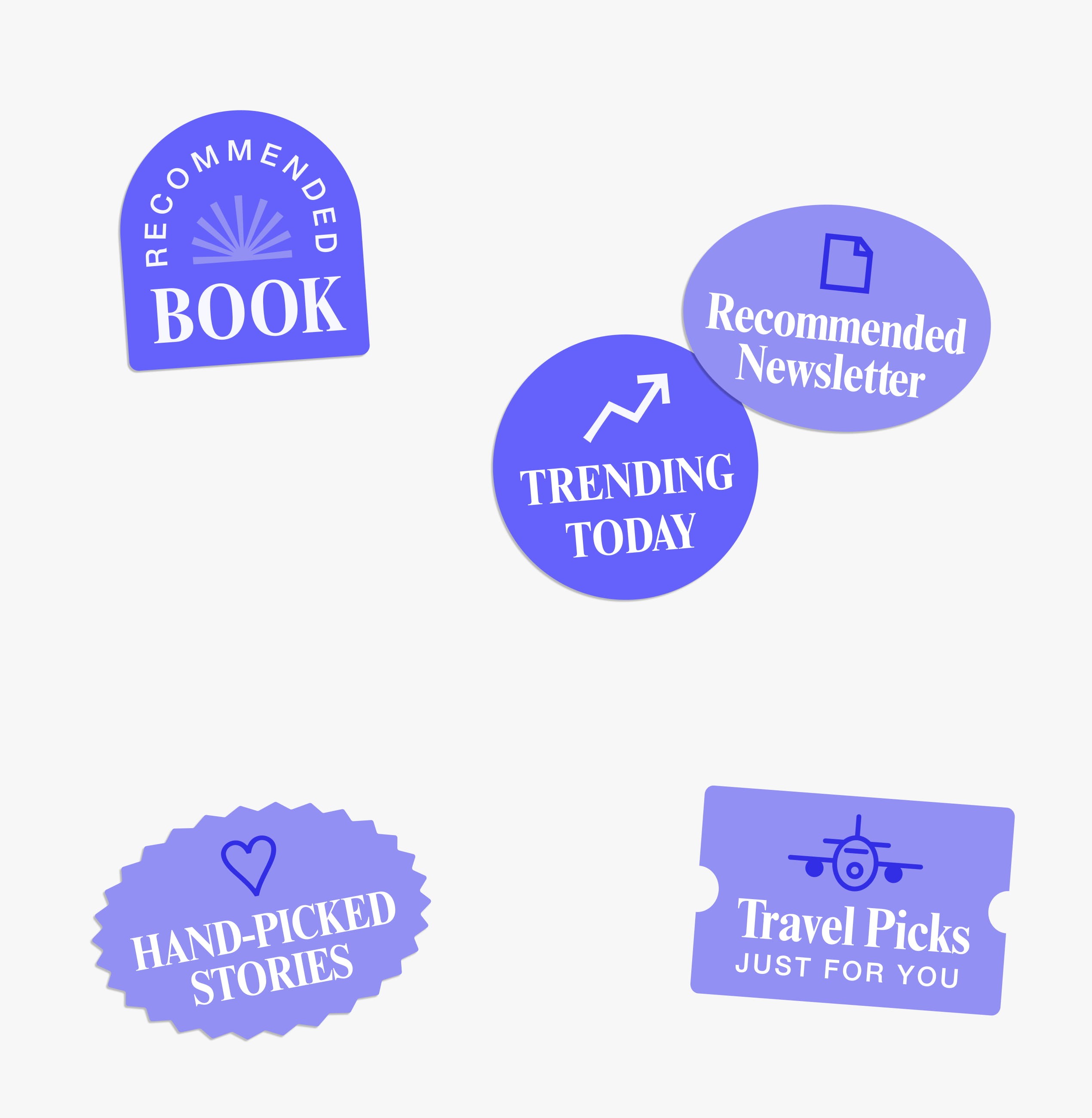 Recommended Reads stickers