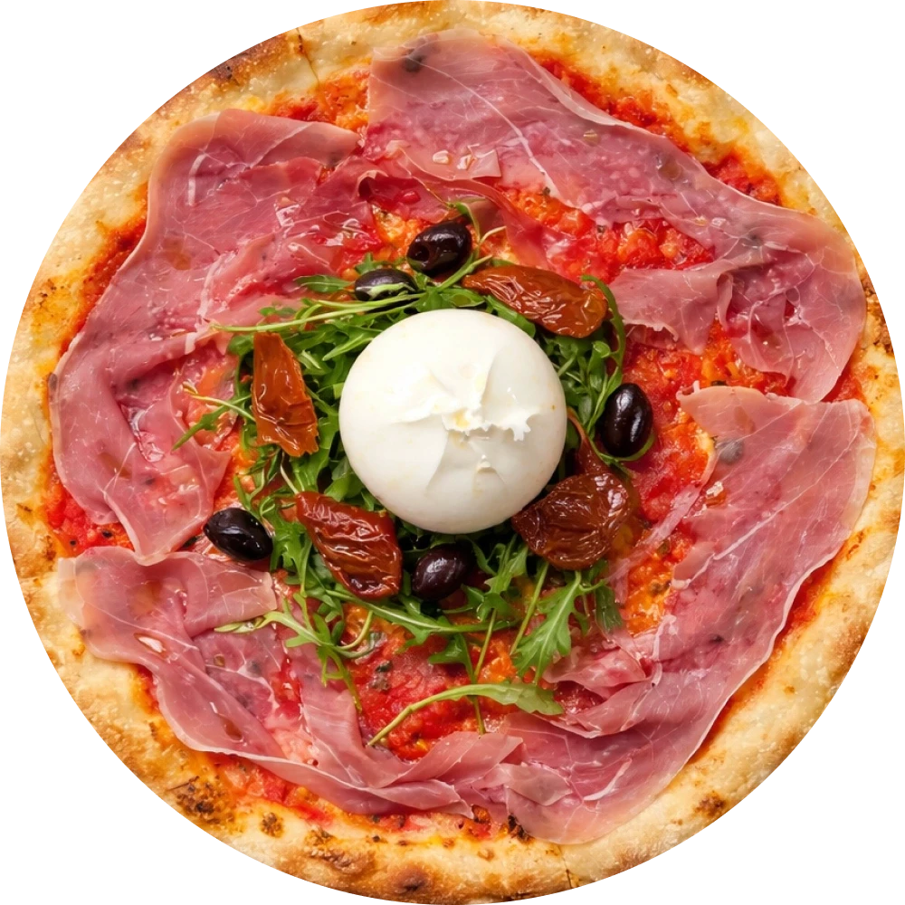 Burrata pizza