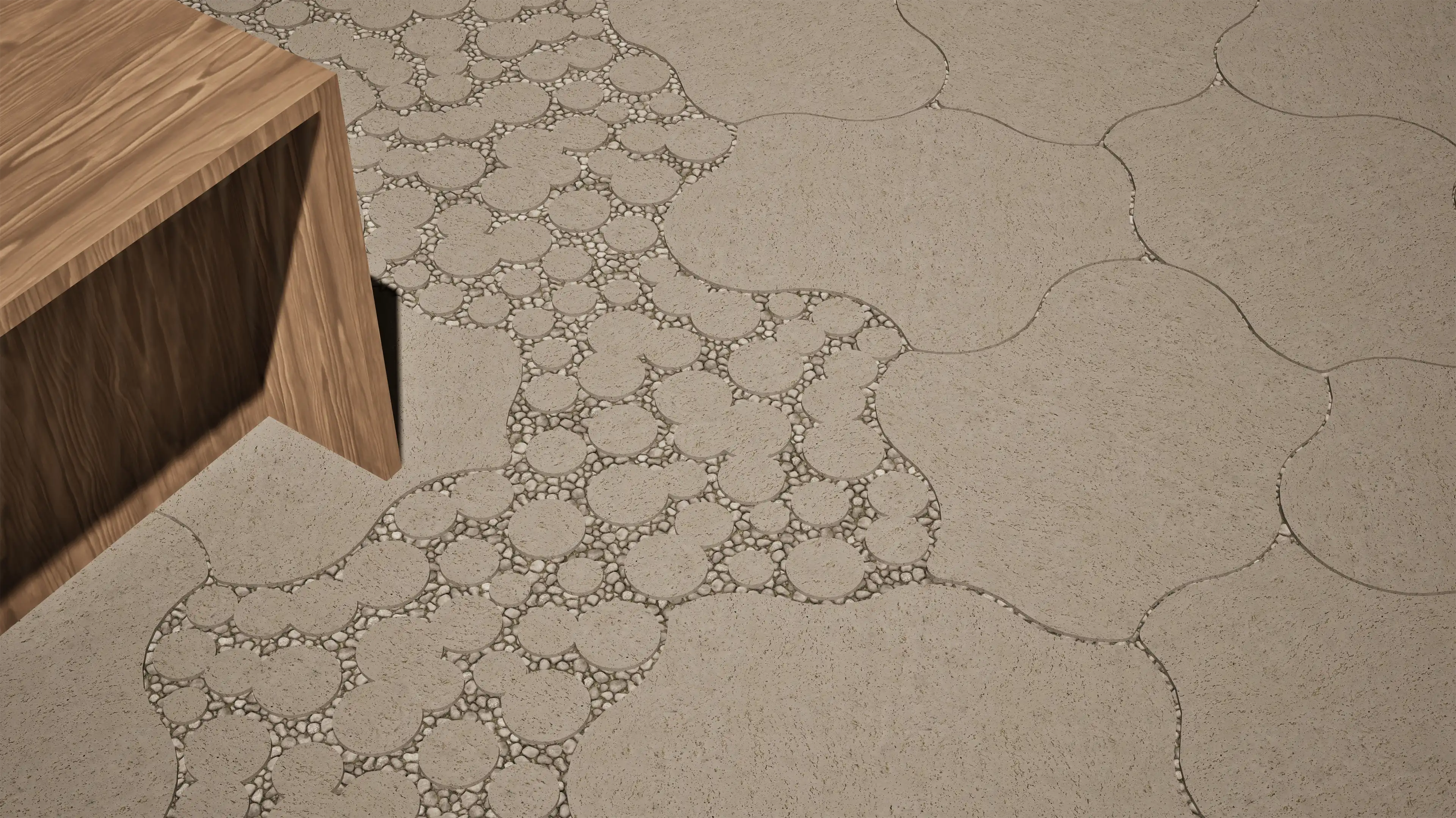 detailbeeld van grasdallen