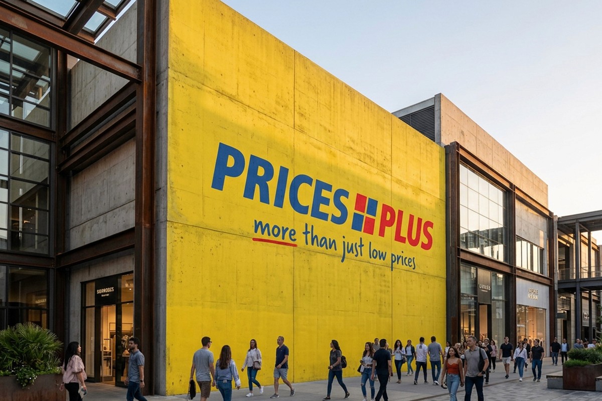 Prices Plus Logo on Building